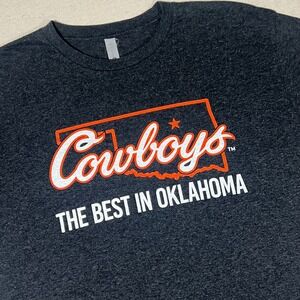 Oklahoma State Cowboys T-Shirt The Best in OK Next Level‎ Apparel L